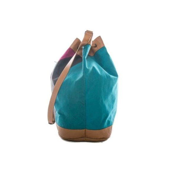 Gucci Multi Colored Fabric & Camel Leather XL Bucket Bag - Picture 3 of 12